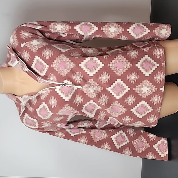 Eddie Bauer Fleece - Pullover - Quest clay color, light pink, and white - Picture 11 of 16